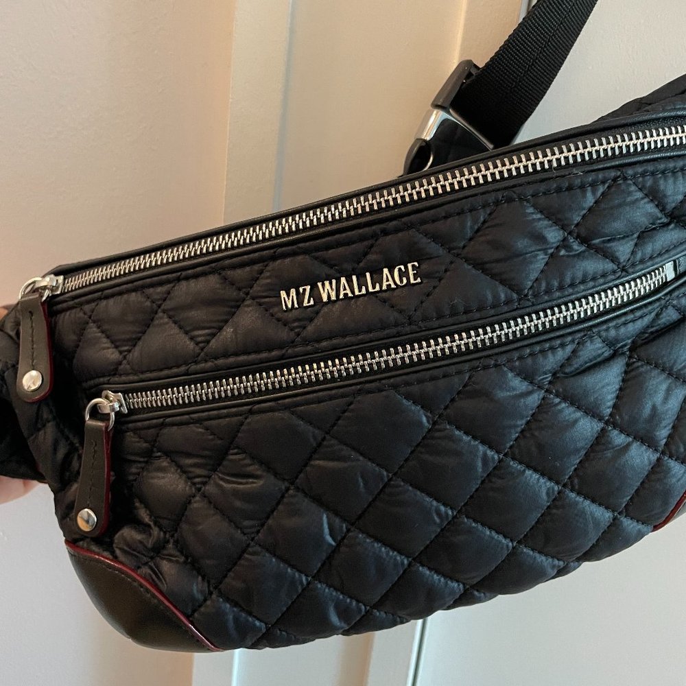 MZ Wallace Black Crosby Belt Bag